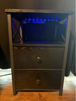 Led Night stand set with charging station.