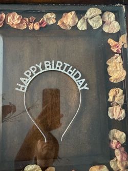 Silver Happy Birthday Tiara Headband, Plastic Birthday Party Headwear