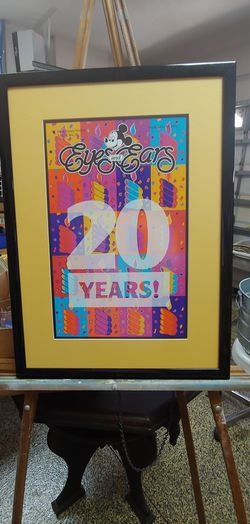 FRAMED DISNEY "20 YEARS" MAG COVER