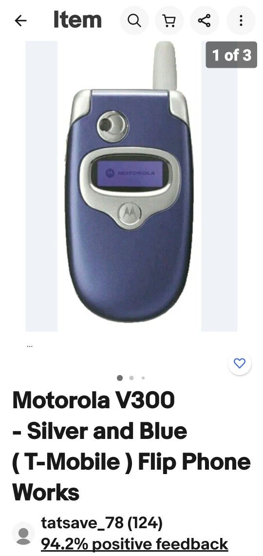 Motorola V300 Flip Phone