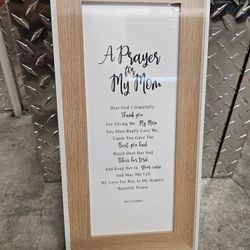 Prayer For Mom Framed Typo