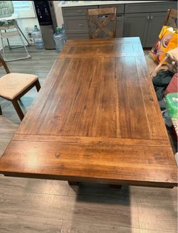 Rustic Farmhouse Wood Dining Table