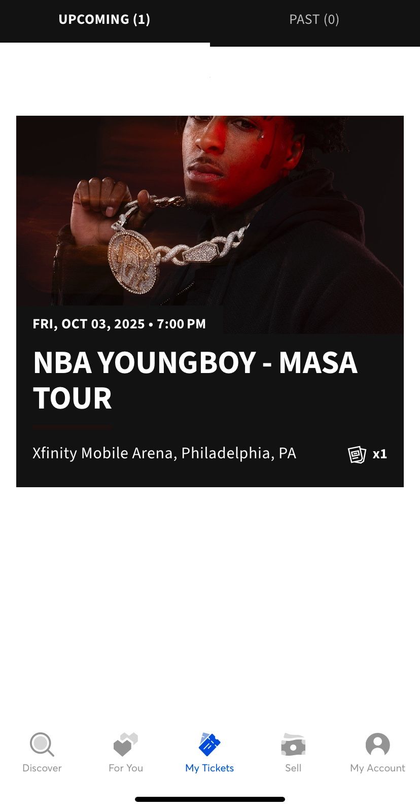 NBA YOUNGBOY TICKET