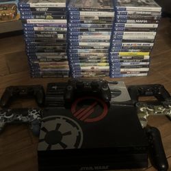 Playstation 4 Pro Battlefront 2 Edition + 61 Games + 5 DualShock 4 Controllers