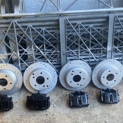 Corvette Slotted And Drill Rotors And Calipers