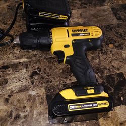 DeWalt Drill W Charger And 2 Batteries Brand New