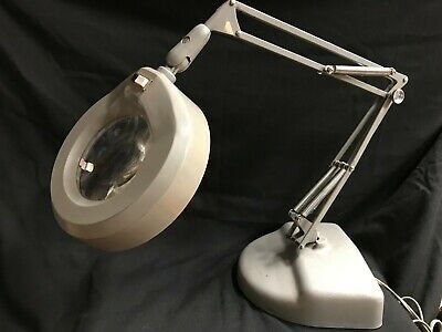 VINTAGE LUXO MAGNIFIER ANGLE POISE DESK LAMP