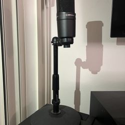 Brand New Audio-Technica AT2020 Mic + Pro Stand – Never Used!