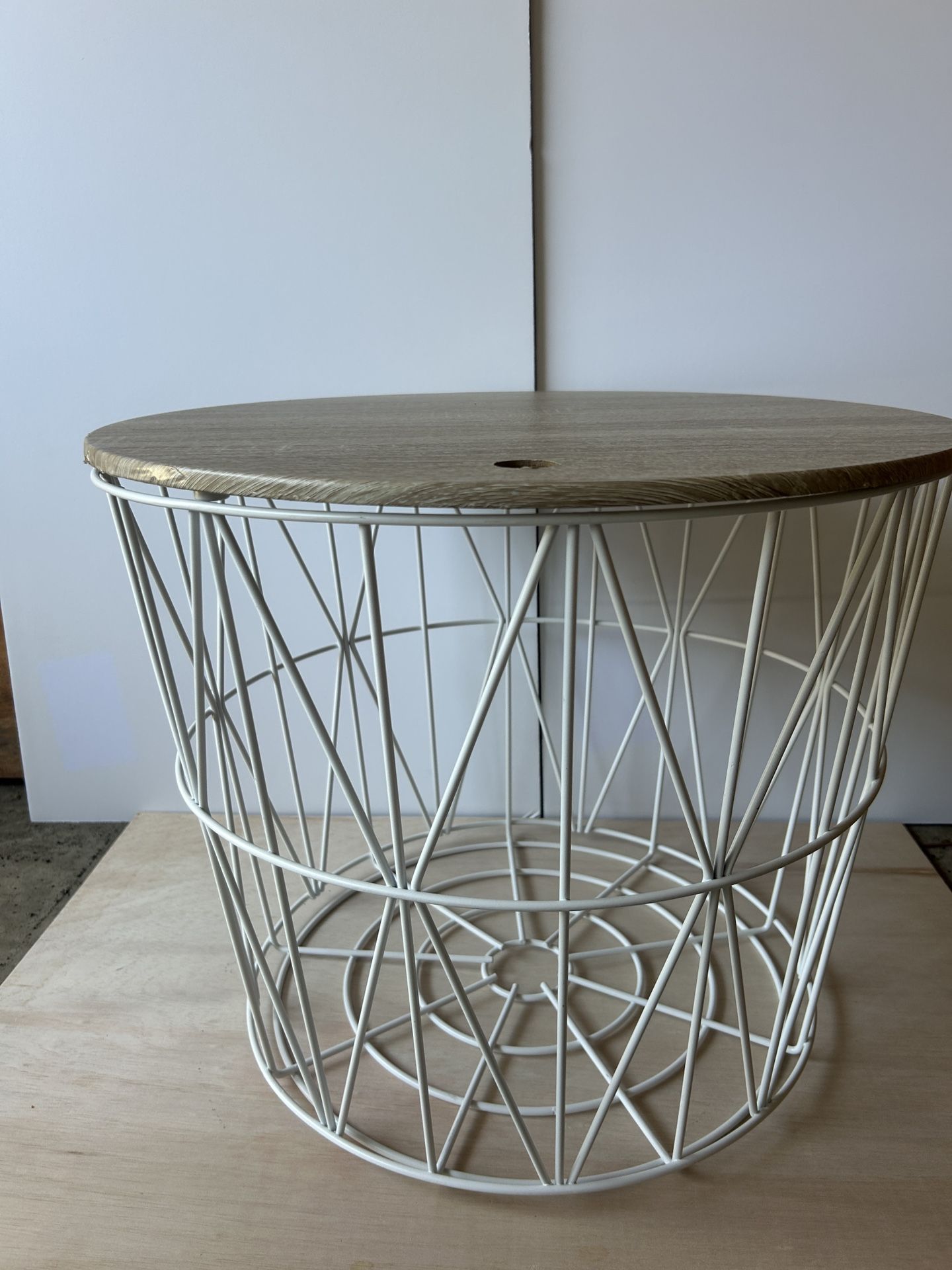 Blanket Basket Wire Container With Lid