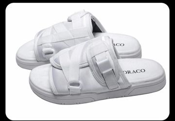 All white draco slides size 10 new for 60$