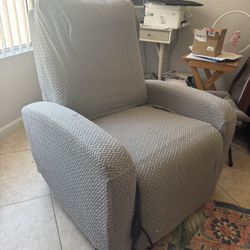 Full electric recliner with cover