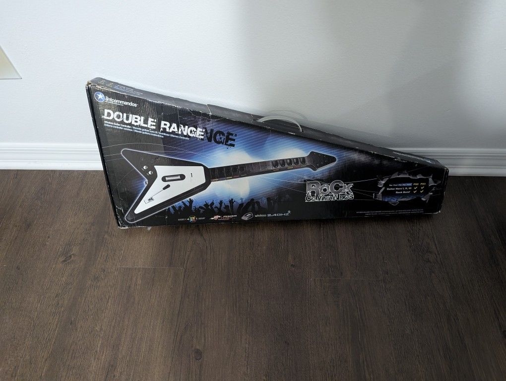 PS2 PS3 TAC Double Range Wireless Guitar Hero Controller strap