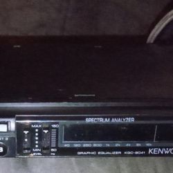 Vintage Kenwood KGC - 9041 Black Car Audio Graphic Equalizer Spectrum Analyzer