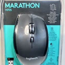 Logitech M705 Marathon Wireless Mouse ,Gaming Mouse Wireless ,2.4 GHZ USB-A Receiver,5-Programmable Buttons,PC,Mac, Windows Chromebook -Black