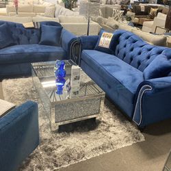 Gorgeous Lux Sofa Loveseat! $1,999! 🍿💙🏠