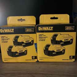 DEWALT 20 -Volt 2 -Pack Lithium-ion ( 4.0 Ah 4.0 Ah Battery )