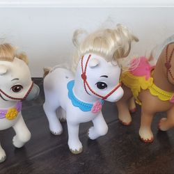Disney Princess 6 in. Toddler Petite Doll Pony Toy -  Set Of 5