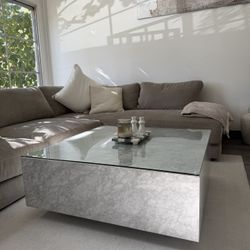 Arhaus White Marble Coffee Table