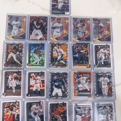 2025 Topps Series 1 Card Lot (21) Inserts-RC-parallels Judge Betts Carroll More