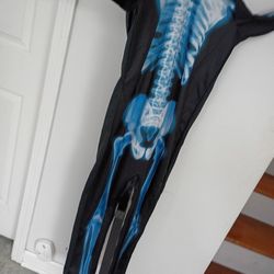 Disfraz De 🩻 Esqueleto Con Rayos Láser Estampado De Huesos Azules