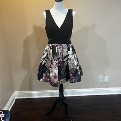 Xscape Floral Cocktail Dress