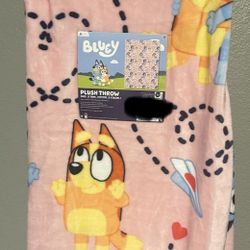 Bluey Valentine Throw Blanket 