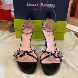 Franco Barbieri Italy Black/Pink Heels 10M