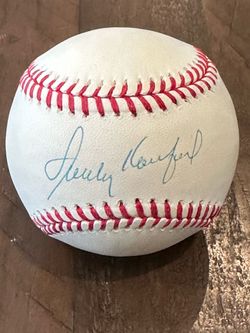 Dodgers Sandy Koufax autographed baseball with authentication