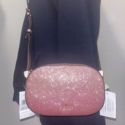 NWT Kate Spade Glimmer Oval Camera Bag