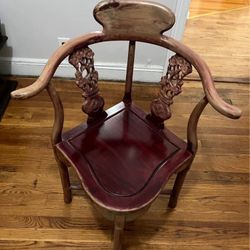 Antique Chinese Rosewood Corner Chair 