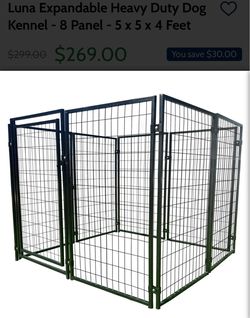 Dog kennel - metal - by PawHut