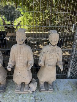 Chinese Warrior Statues (3 Available)