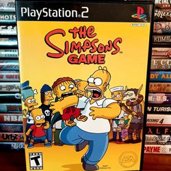 The Simpsons  Game For Ps2 CIB 