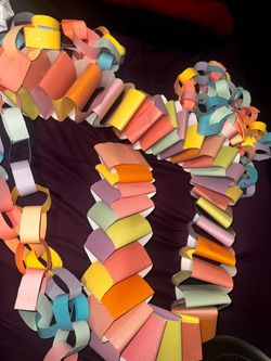 Paper chains for decoration