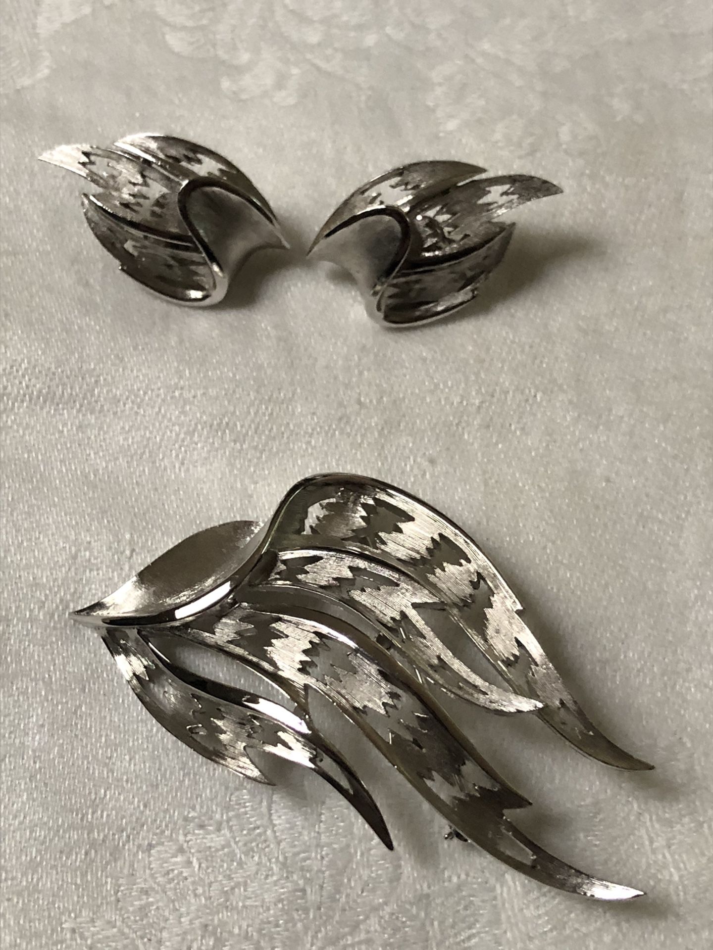 Brooch And Matching Earrings 