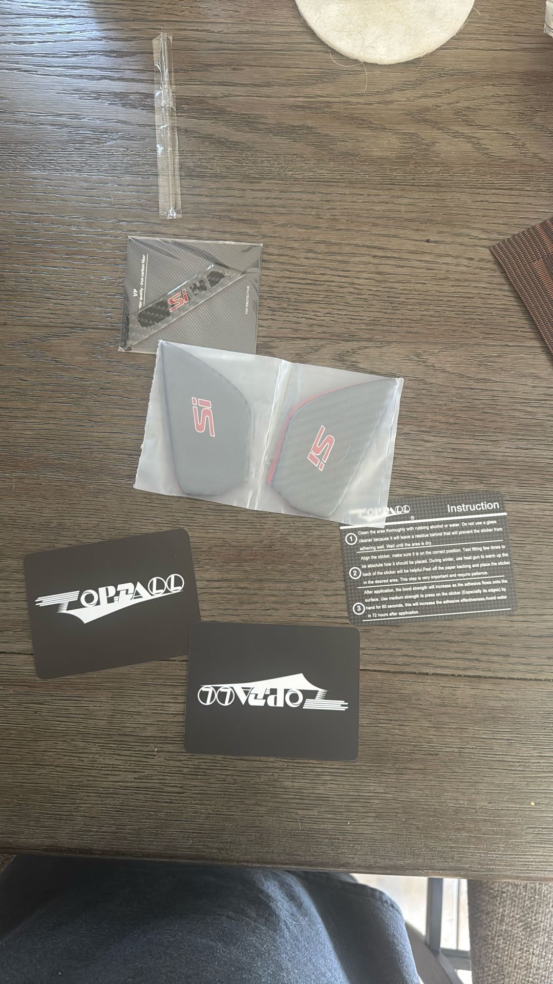 Honda Civic Carbon Fiber Door Stickers