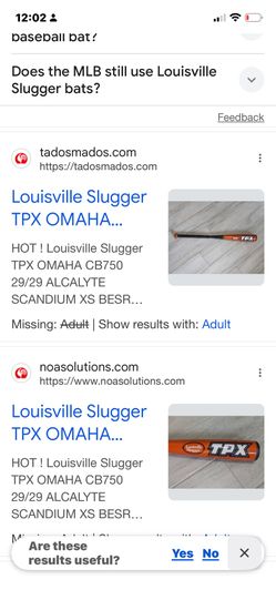 Louisville slugger CB750 baseball bat