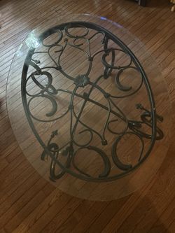 Glass Coffee And Side Table 