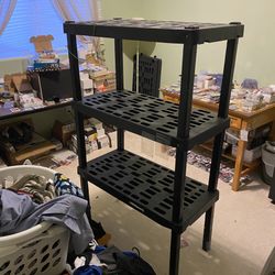 3 Foot Snap Together Plastic Shelving 