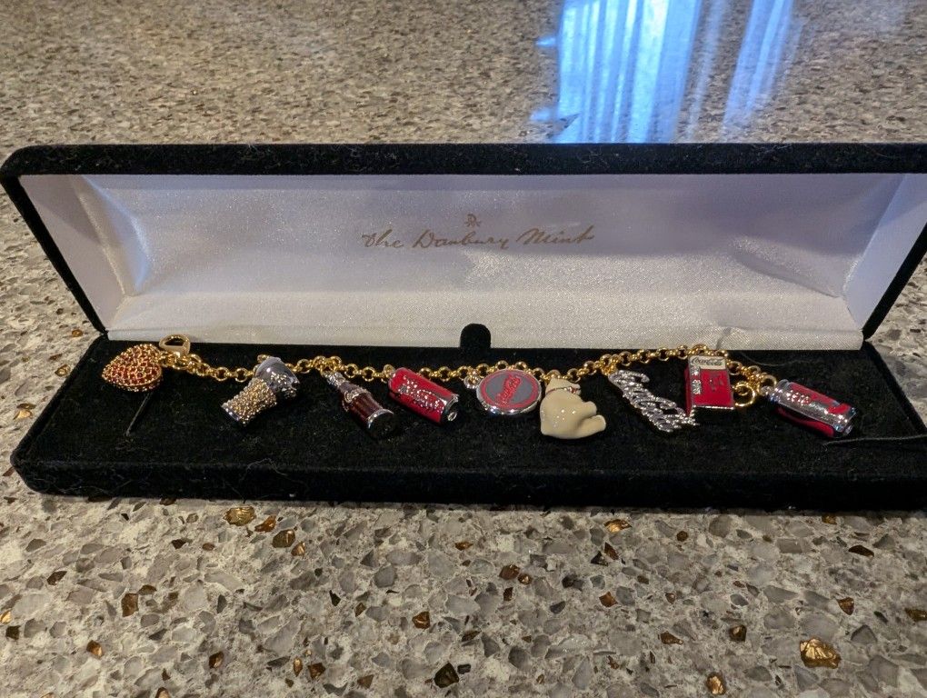 Danbury Mint Coca-Cola Charm Bracelet