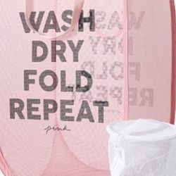 VICTORIA SECRET PINK LAUNDRY BASKET
