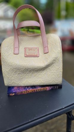 Disney Loungefly Princess Aurora Purse – Cream & Pink + Optional Signed Fantasy Book