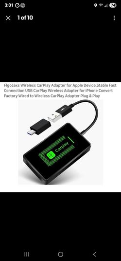 Wireless Carplay Adapter Box Dongle For Apple Device, USB Carplay Adapter.