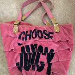 Large Juicy Couture Ruffled Tote Bag