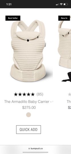 Bumpsuit Baby The Armadillo baby carrier