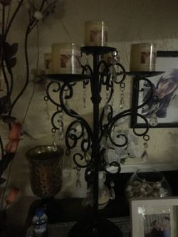 Candle holder with candles