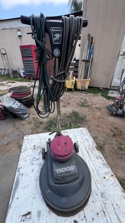 Minuteman 1500 Floor Buffer / Polisher – Heavy Duty Commercial + Pads