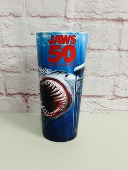Jaws 50th Anniversary Movie Theater Plastic Souvenir Cup Cinemark Theater