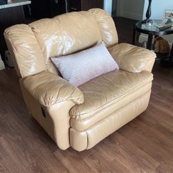 Leather Living Room Couch Set 