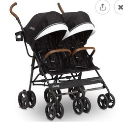 New JEEP delta Children Double Stroller 